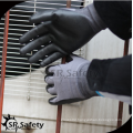 SRSAFETY cheap price/15g nylon & spandex foam nitirle coated/foam nitile coated glove